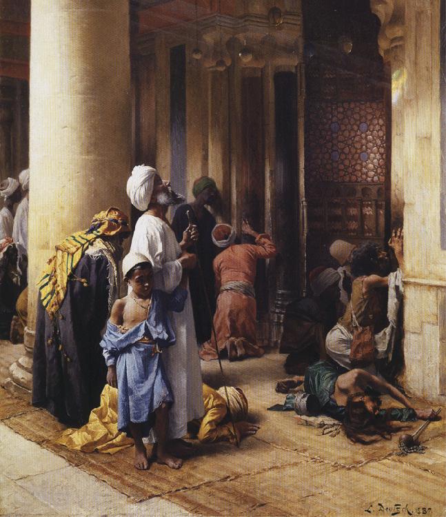 Ludwig Deutsch The Hour of Prayer. Spain oil painting art